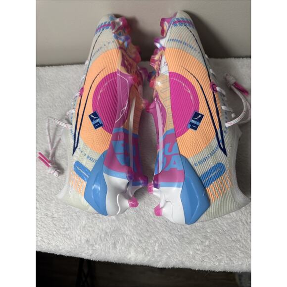 Puma Ultra Ultimate FG/AG Soccer Cleats White Pink Blue Size 9.5 108063-01 Rare main image 10